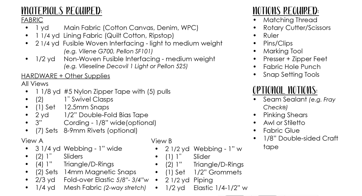 Leah Travel Bag Digital Sewing Pattern