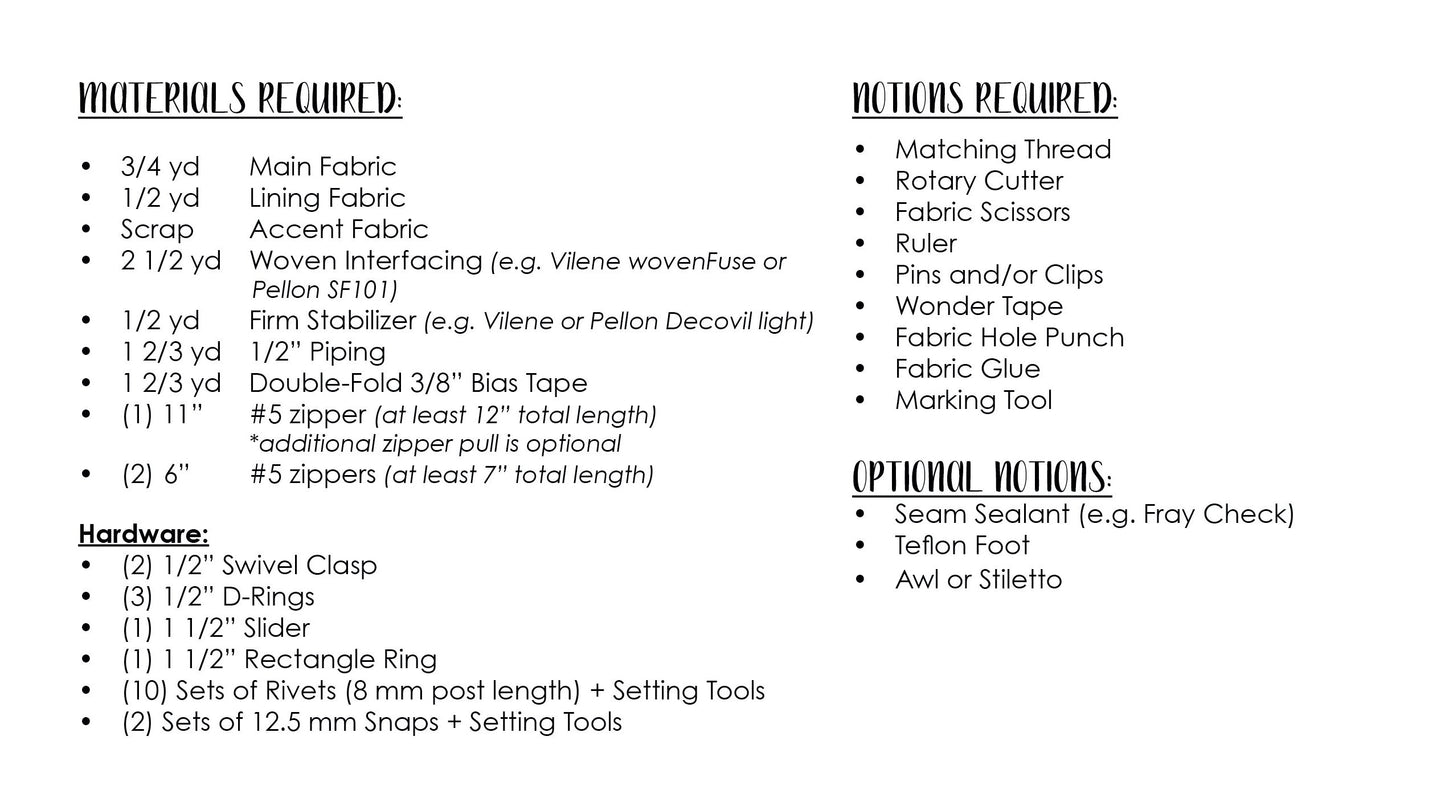 Christine Sling PAPER Sewing Pattern