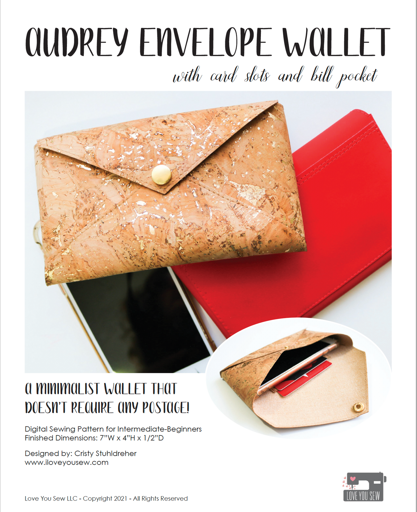 Audrey Envelope Wallet Digital Sewing Pattern