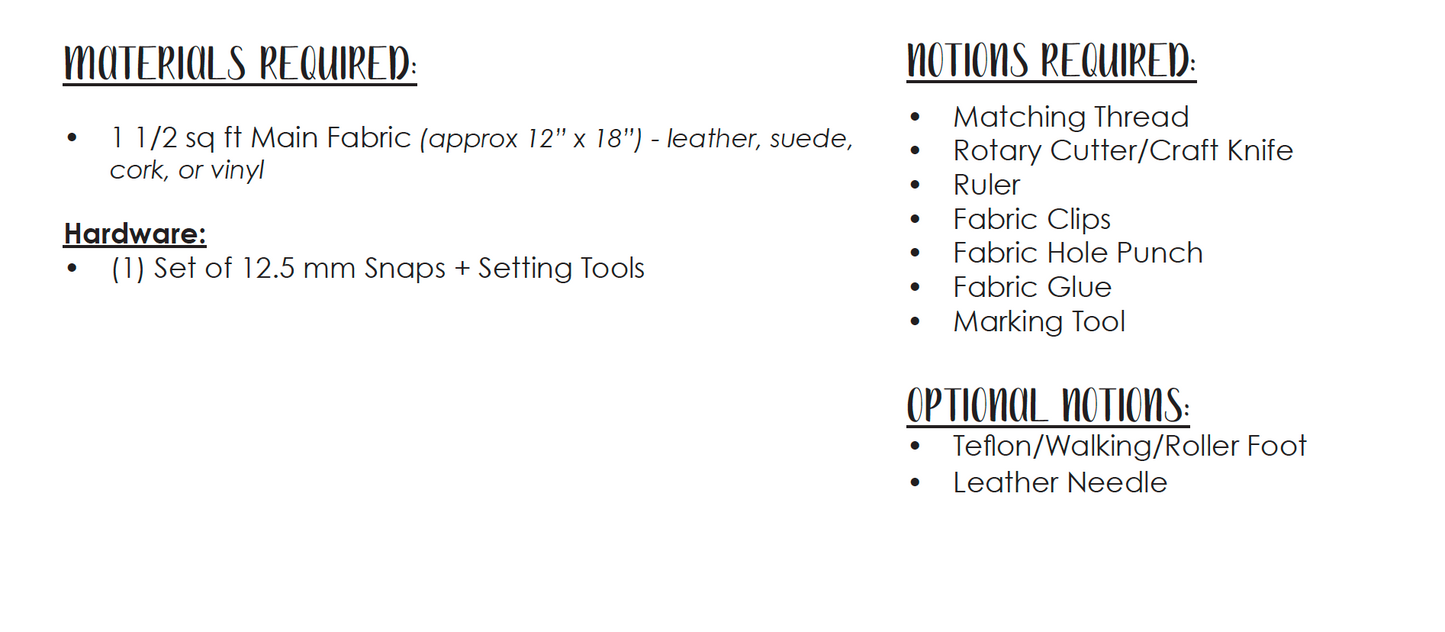 Audrey Envelope Wallet Digital Sewing Pattern