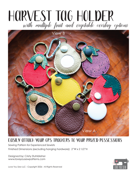Harvest Tag Holder Digital Sewing Pattern