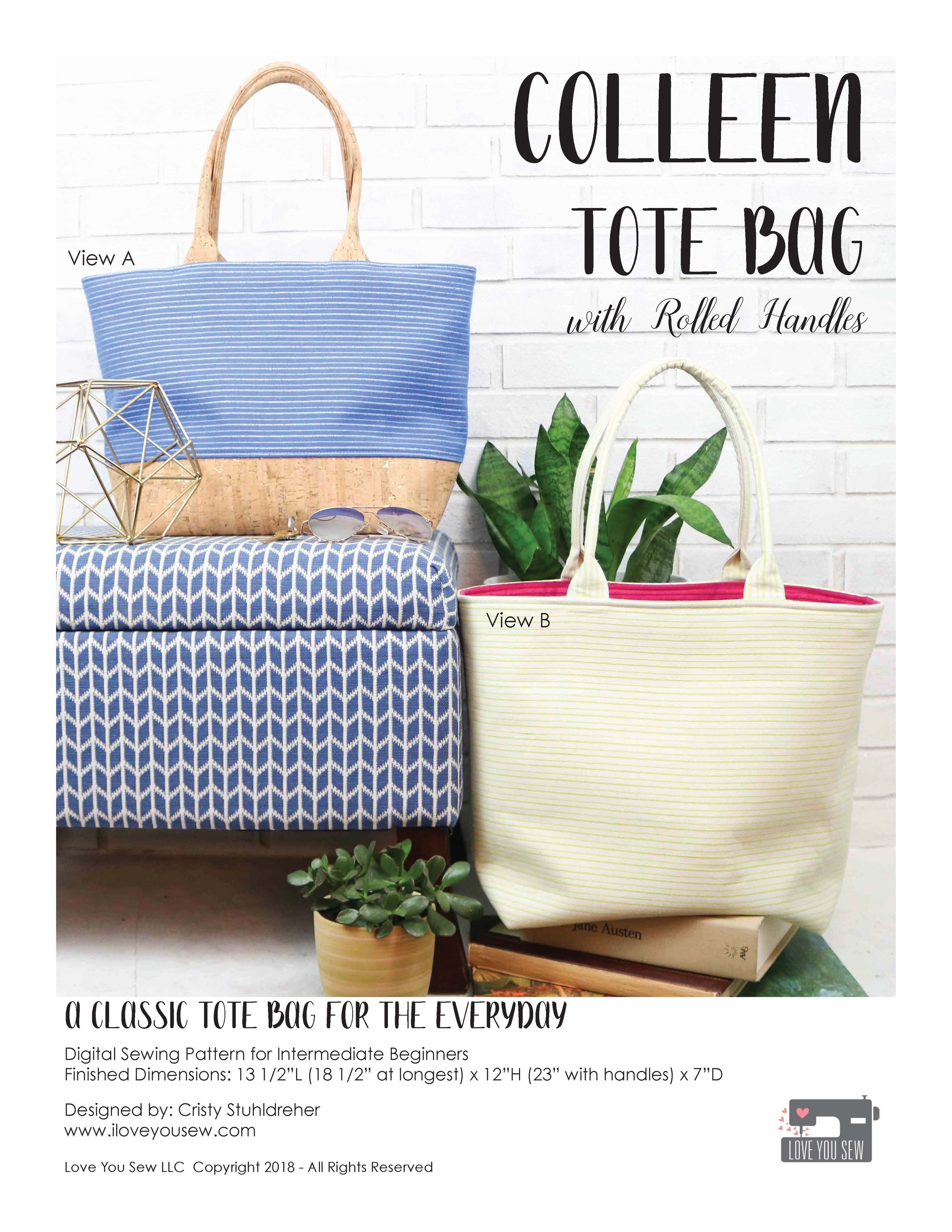 the medium rolled handle tote