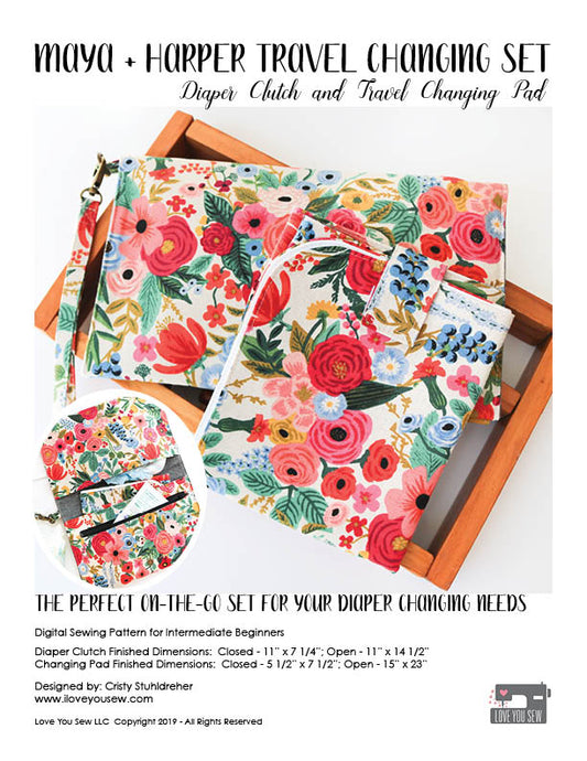 Maya and Harper Changing Set Digital Sewing Pattern
