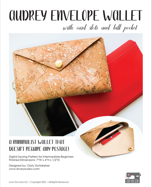 Audrey Envelope Wallet Digital Sewing Pattern